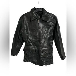Women’s COACH Black Leather Jacket